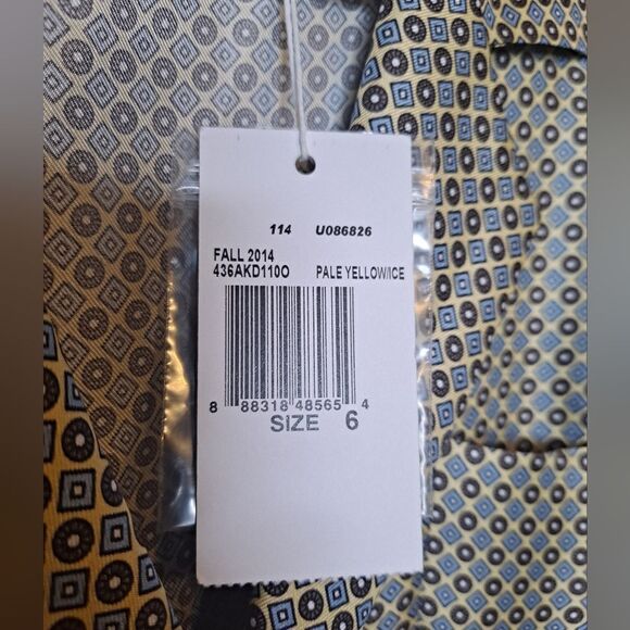 MICHAEL KORS Onward Luxury Grp Spa Italian Pleated Shirt Midi Dress NWT 100 SILK - Picture 3 of 8